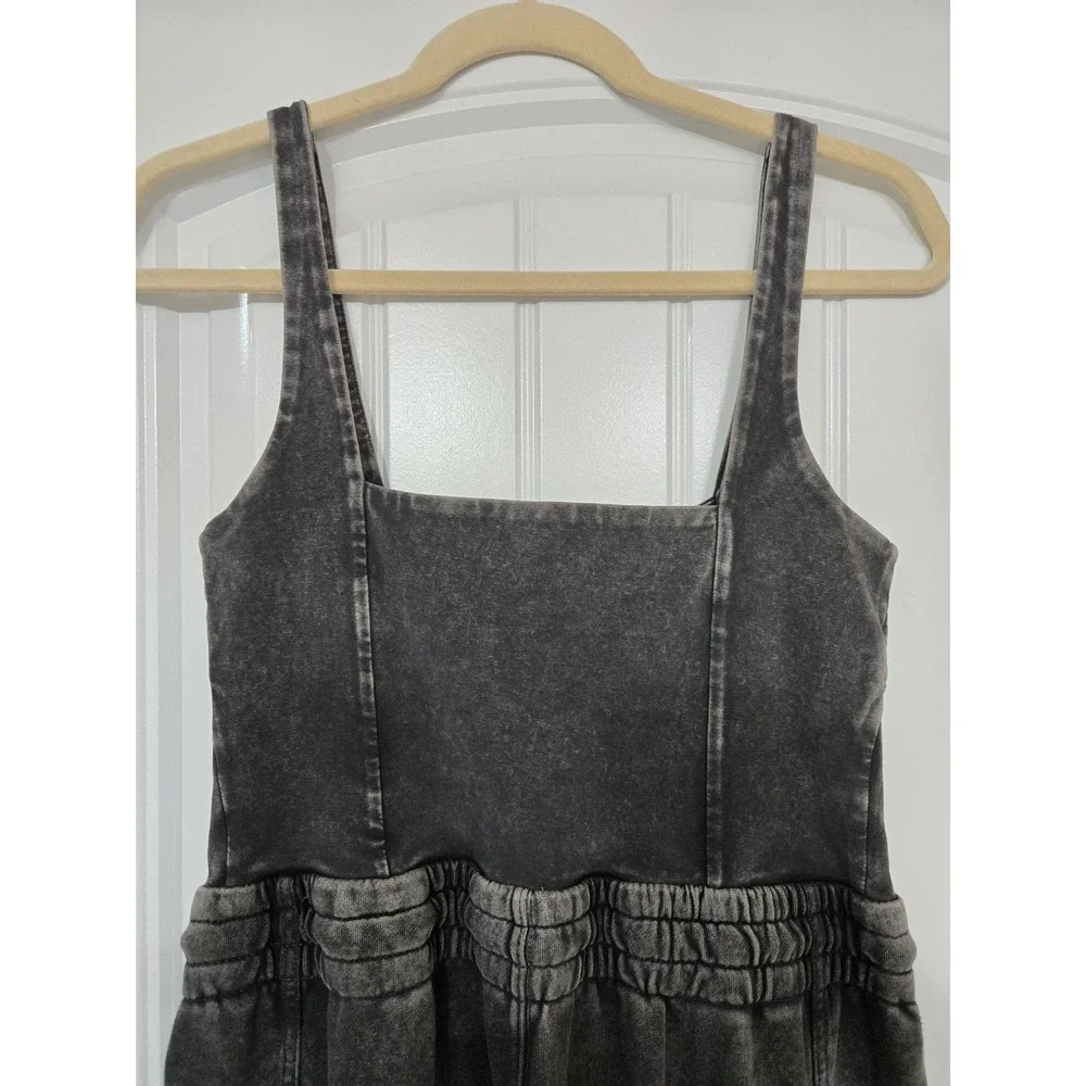Free People Inbound Stretch Cotton Jumpsuit Washed Gray Size M NWOT $128